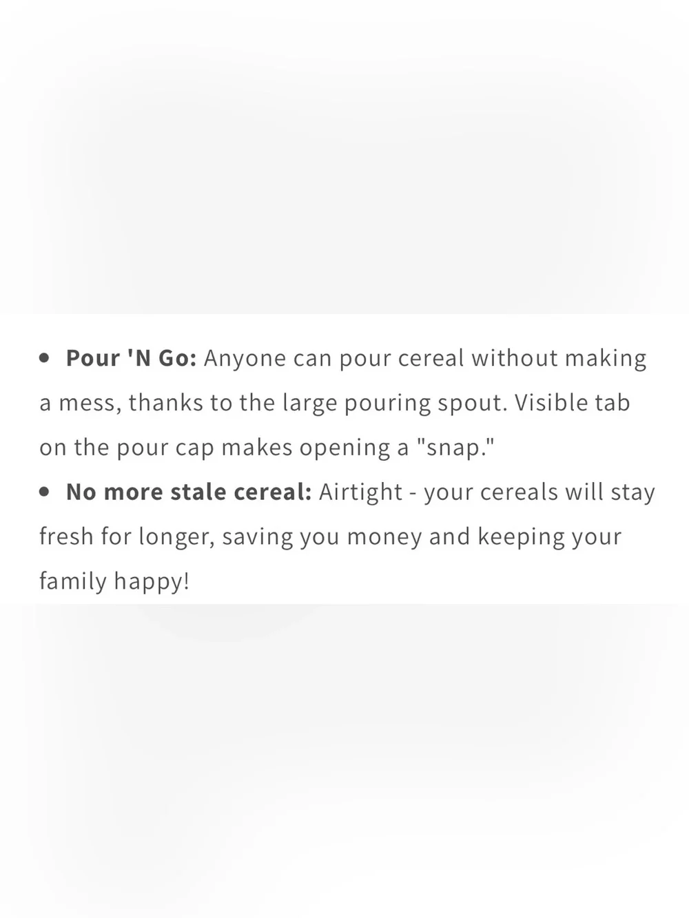 Super Cereal Storer Lid Replacement